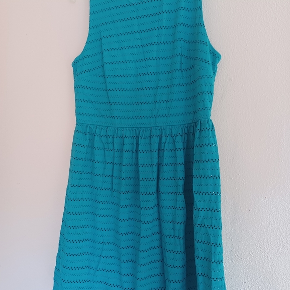 ANN TAYLOR teal Green dress - Picture 3 of 4